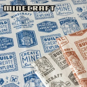 【予約販売】マインクラフト マイクラ柄 オックス生地 A