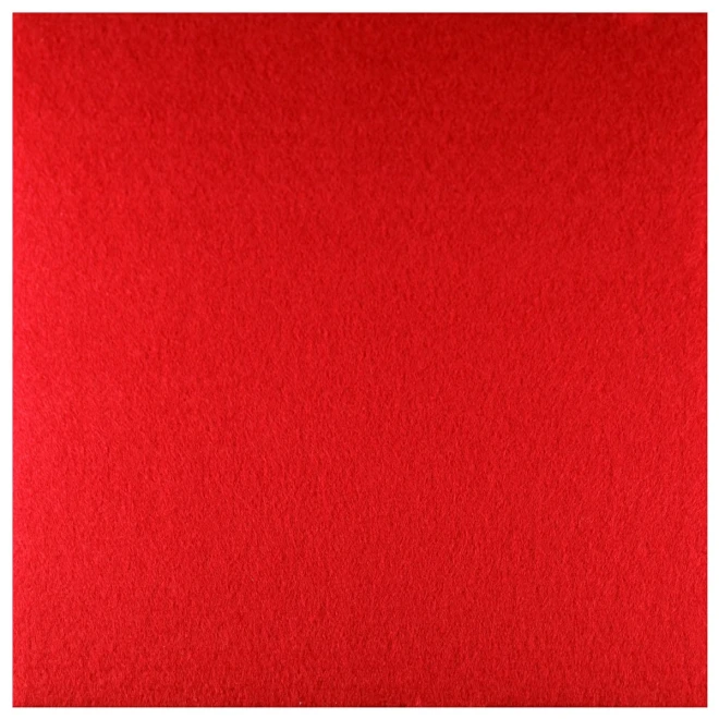貼れる シールタイプ フェルト (18×18cm) 132 赤（レッド）