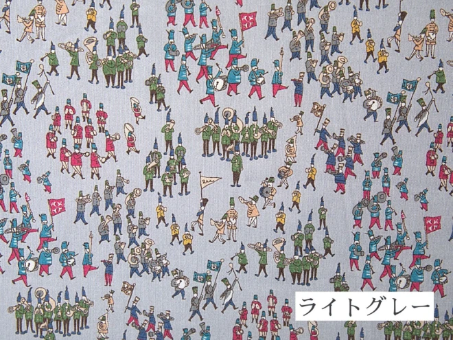 ふんわりとした薄手の60ローン生地『マーチングバンド』