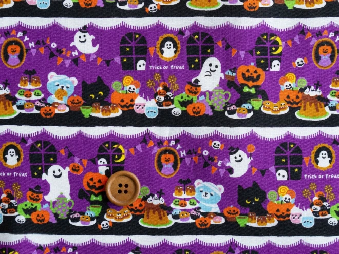 ハロウィンデザイン生地 『パーティ柄』