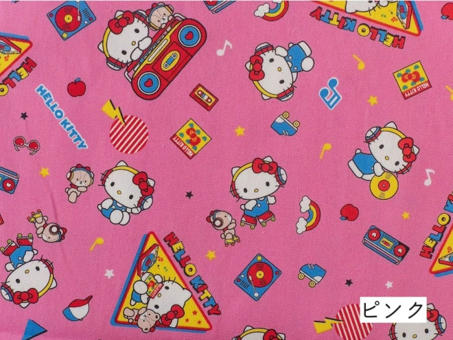 【2025年新柄】ハローキティ オックス生地 『ミュージック柄』