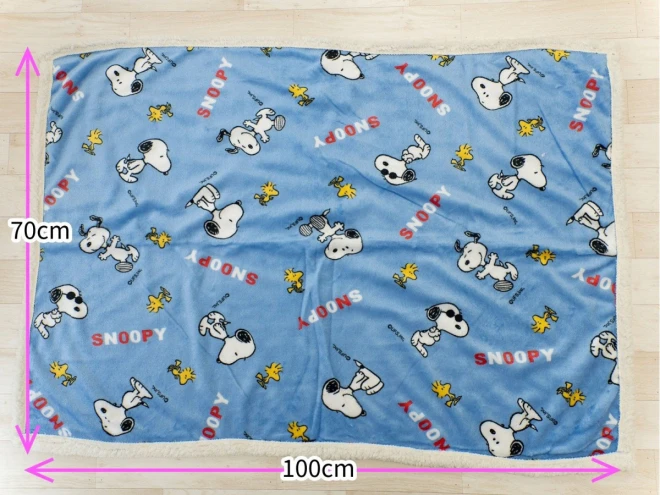スヌーピー ひざ掛け ブランケット【約70cm×100cm】