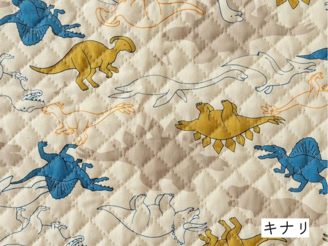 恐竜柄 キルティング生地『シルエット ダイナソー』