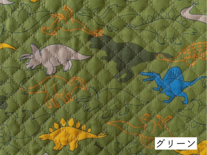 恐竜柄 キルティング生地『シルエット ダイナソー』