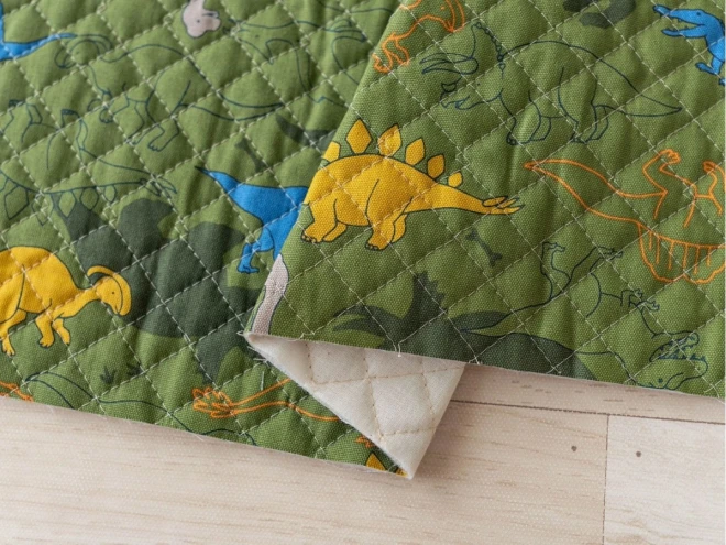 恐竜柄 キルティング生地『シルエット ダイナソー』