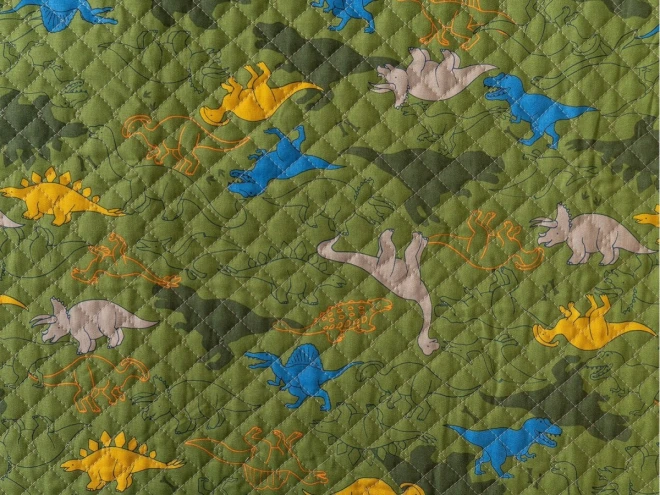 恐竜柄 キルティング生地『シルエット ダイナソー』