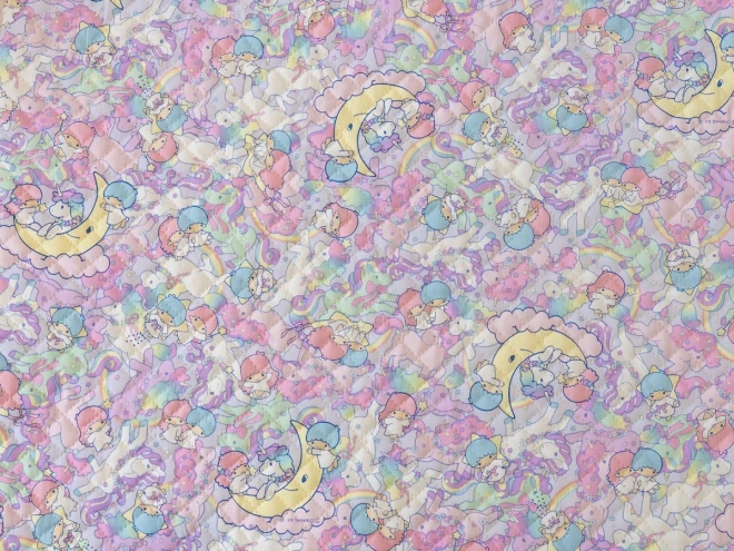 キキララ キルティング 生地『ユニコーンドリーム柄』リトルツインスターズ