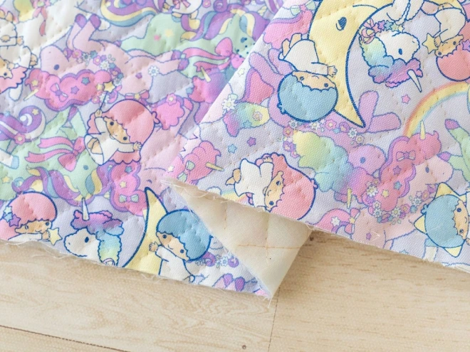 キキララ キルティング 生地『ユニコーンドリーム柄』リトルツインスターズ