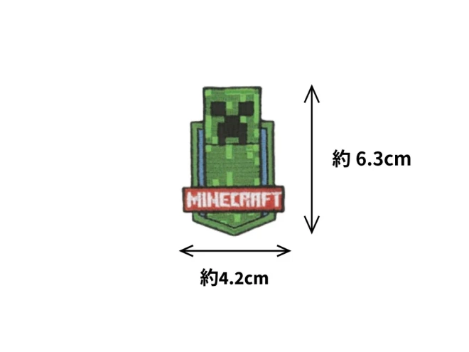 マインクラフト ワッペン（大）アイロン・シール両用タイプ