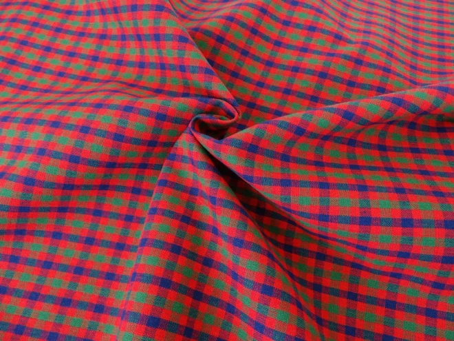 ファミリア風 チェック生地『Dyed check fabric』