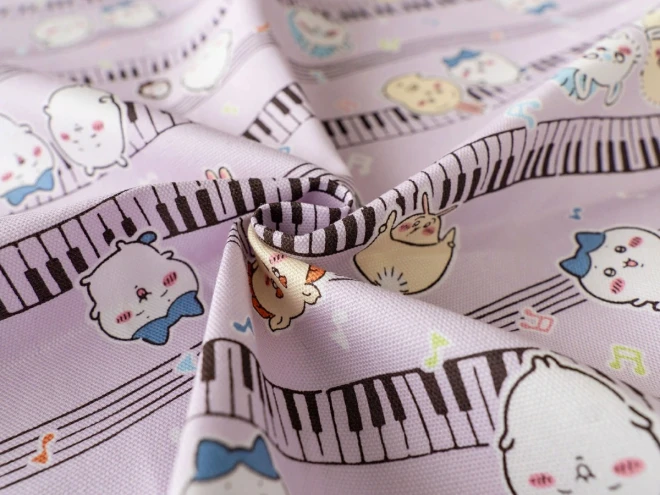 ちいかわ ハチワレ オックス生地『ミュージック柄』