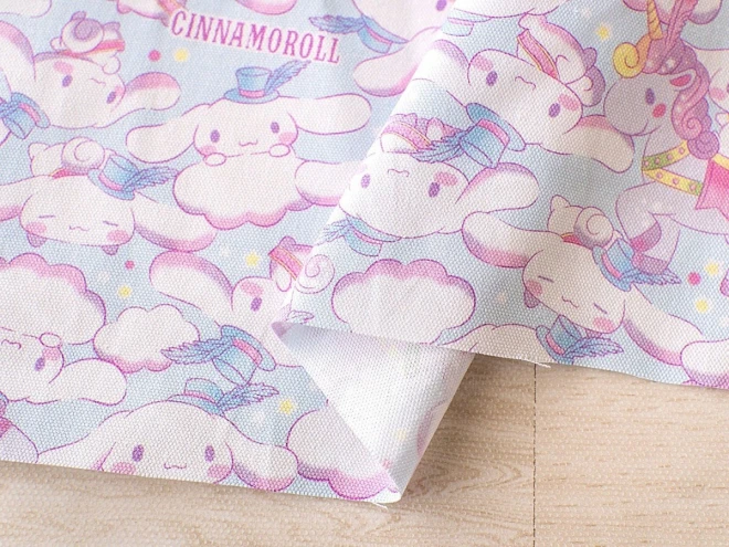 シナモロール ユニコーン オックス生地『フェス柄』