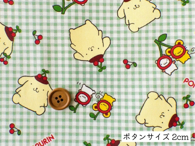 大人気のポムポムプリン オックス生地『 チェリー柄 』